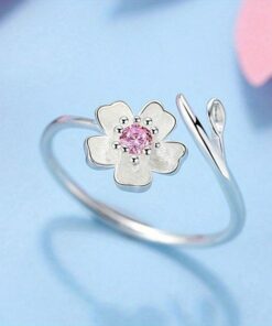 1pc Fashionable Simple Flower Ring For Women