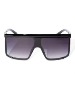 Can't Be Overlooked Shield Sunglasses - Black