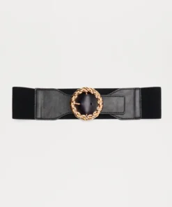 Unbreakable Bond Wide Belt - Black/Gold