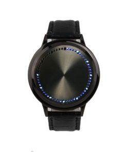 Electric Watch Portable Round Dial LED Touch Screen Watch