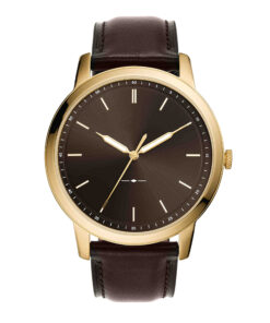 Men's Watch with Leather or Stainless Steel Band