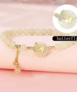 Fashion INS Style Butterfly String Women S925 Sterling Silver Small Peach Blossom Bracelet Small Design Gift Girlfriend Jewelry