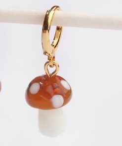 Mushroom Drop Earrings