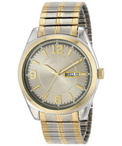 Men's Easy To Read Metal Expansion Bracelet Watch